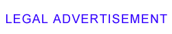 Legal Advertisement
