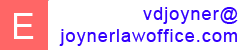 Email vdjoyner AT joynerlawoffice.com